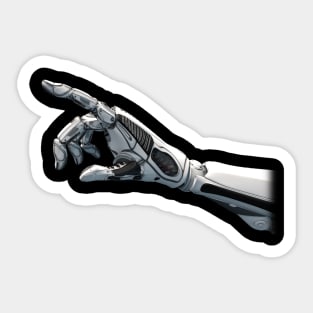 Robot hand T-shirt Sticker